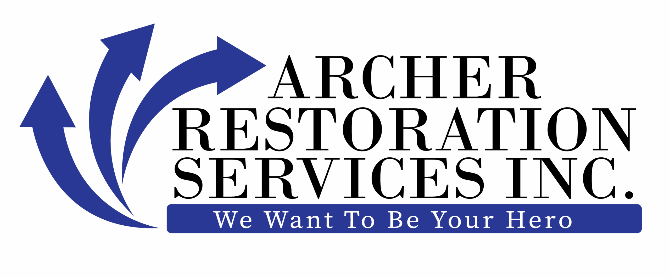 A logo with three upward blue arrows and the text "Care on Call" alongside the phrase "We Want To Be Your Hero" in a blue banner.